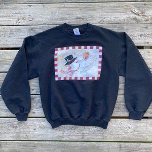 Vintage Christmas Snowman Sweatshirt